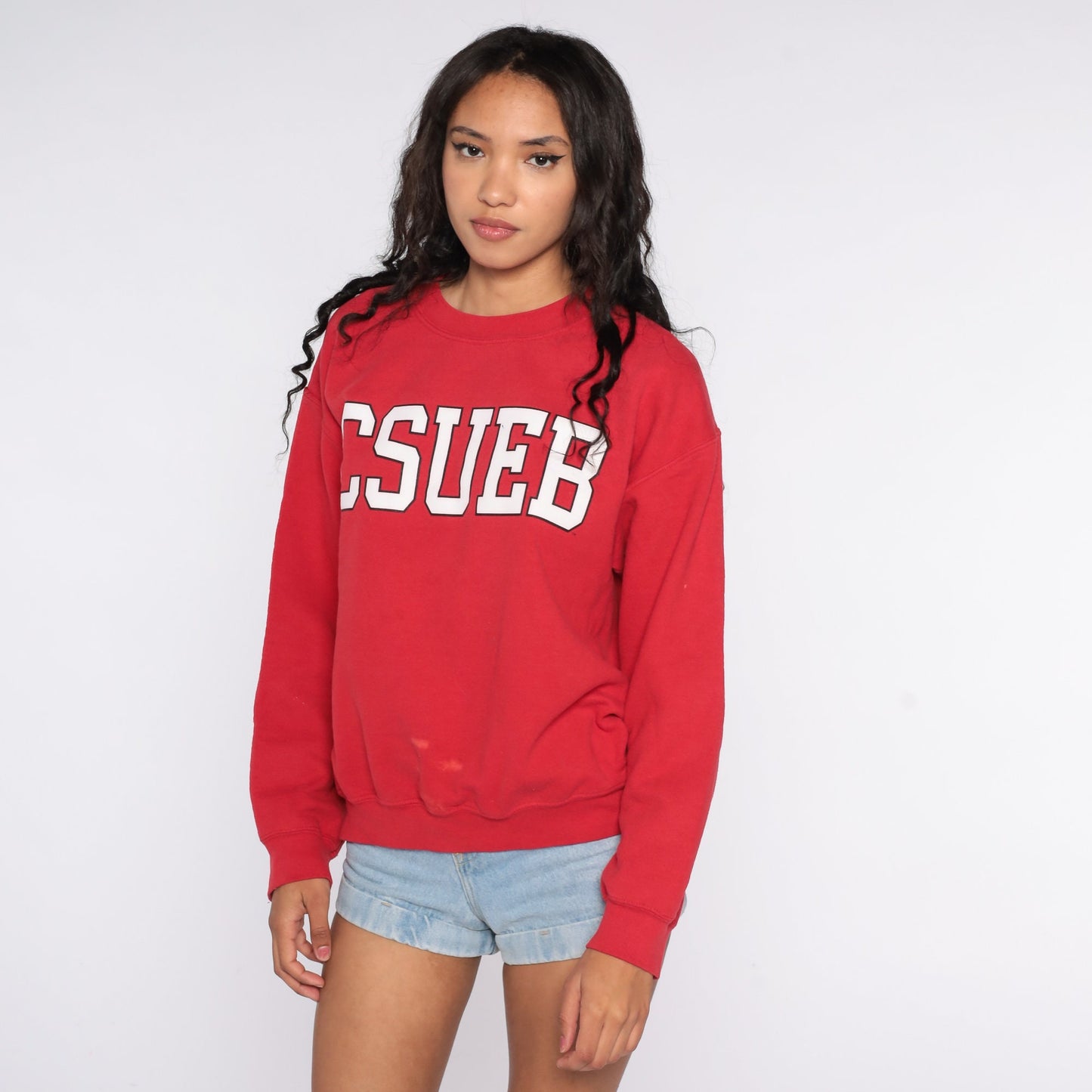 00s CSUEB California State University East Bay Red Sweatshirt Medium
