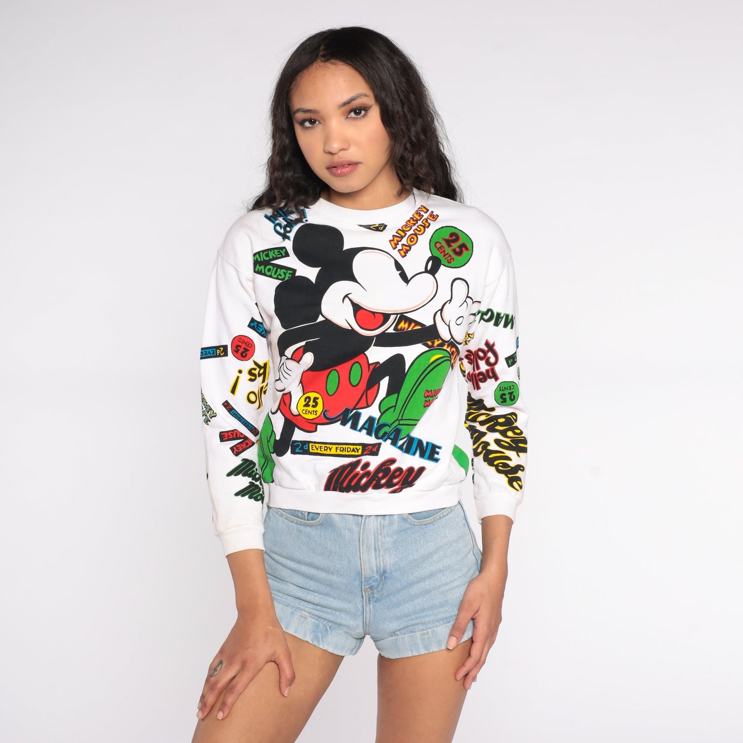 90s Mickey & Co Disney Sweatshirt Mickey Mouse Cartoon Graphic Small