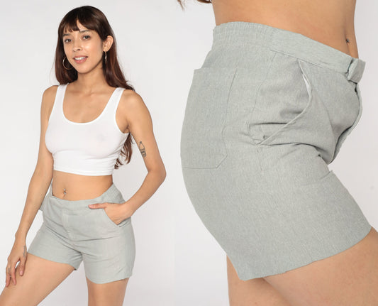 80s Hang Ten Grey Shorts High Waist Surf Small