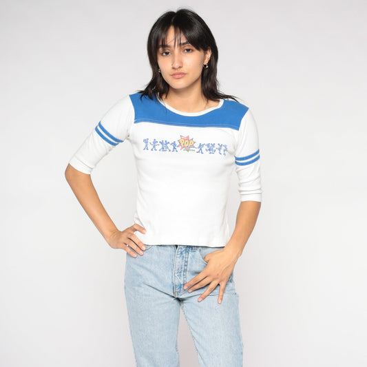 90s Walt Disney World Pop Century Resort Graphic Tee White Small