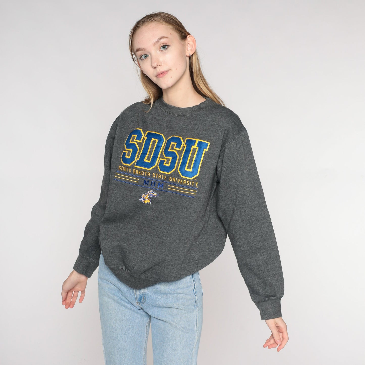Y2K SDSU Mom Sweatshirt South Dakota State University Crewneck Small S