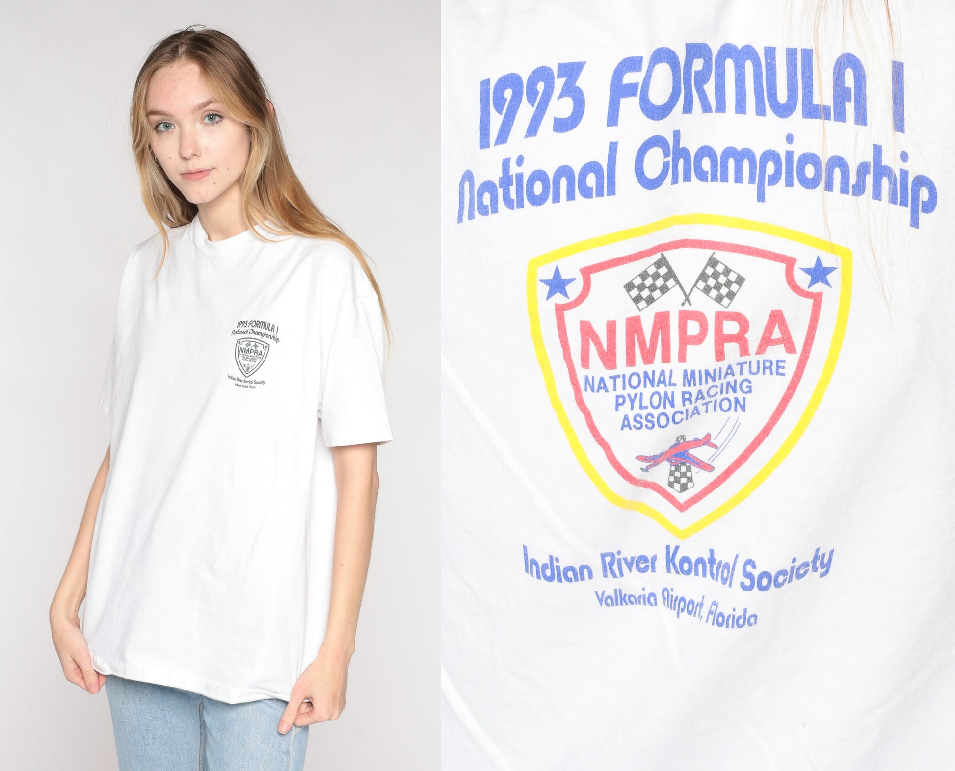 1993 Formula 1 National Championship RC Airplane Graphic T-Shirt Pylon Racing Florida Medium