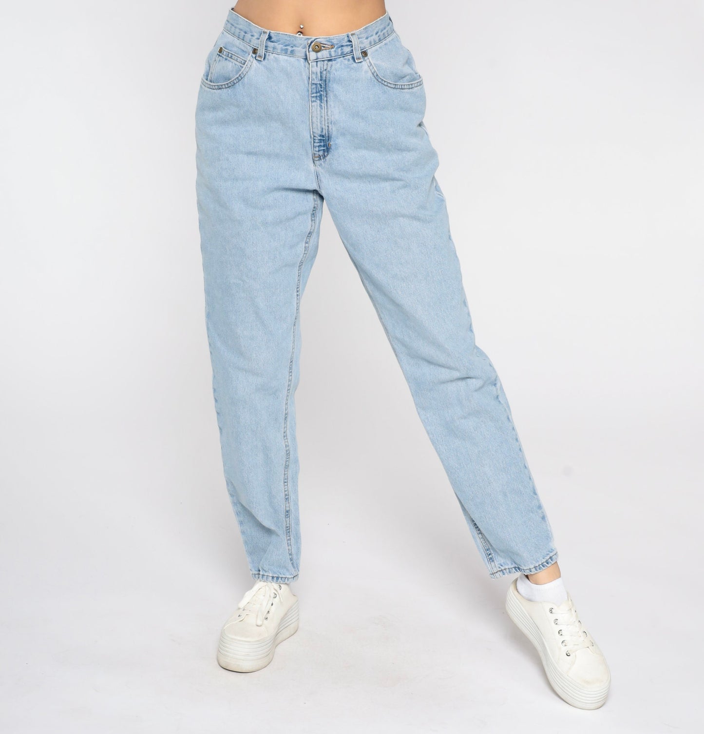 00s Liz Claiborne Mom Jeans Blue Denim Tapered High-Rise Medium