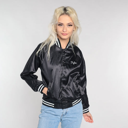 90s Arizona Diamondbacks MLB Windbreaker Jacket Black Snap Small