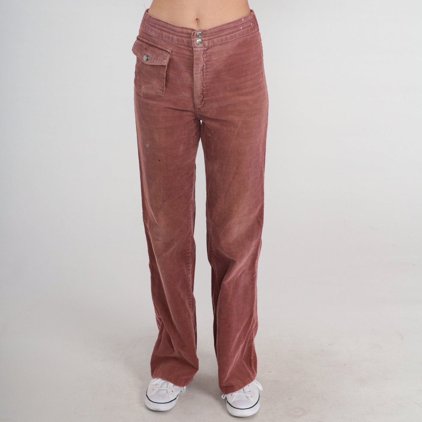 70s Stubbies Brown Corduroy Straight Leg Pants Mid Rise Extra Small