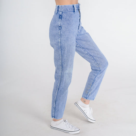 90s Acid Wash High Waist Skinny Jeans Denim Republic Blue Extra Small XS