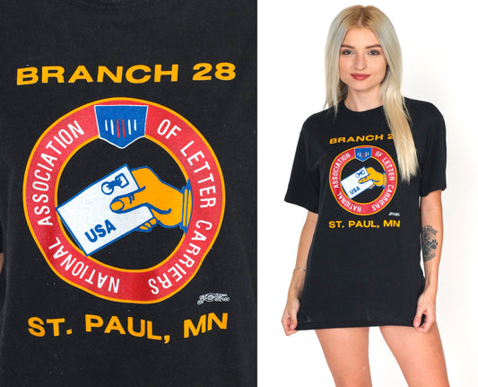 80s NALC National Association Letter Carriers Graphic T-Shirt St. Paul Minnesota Small