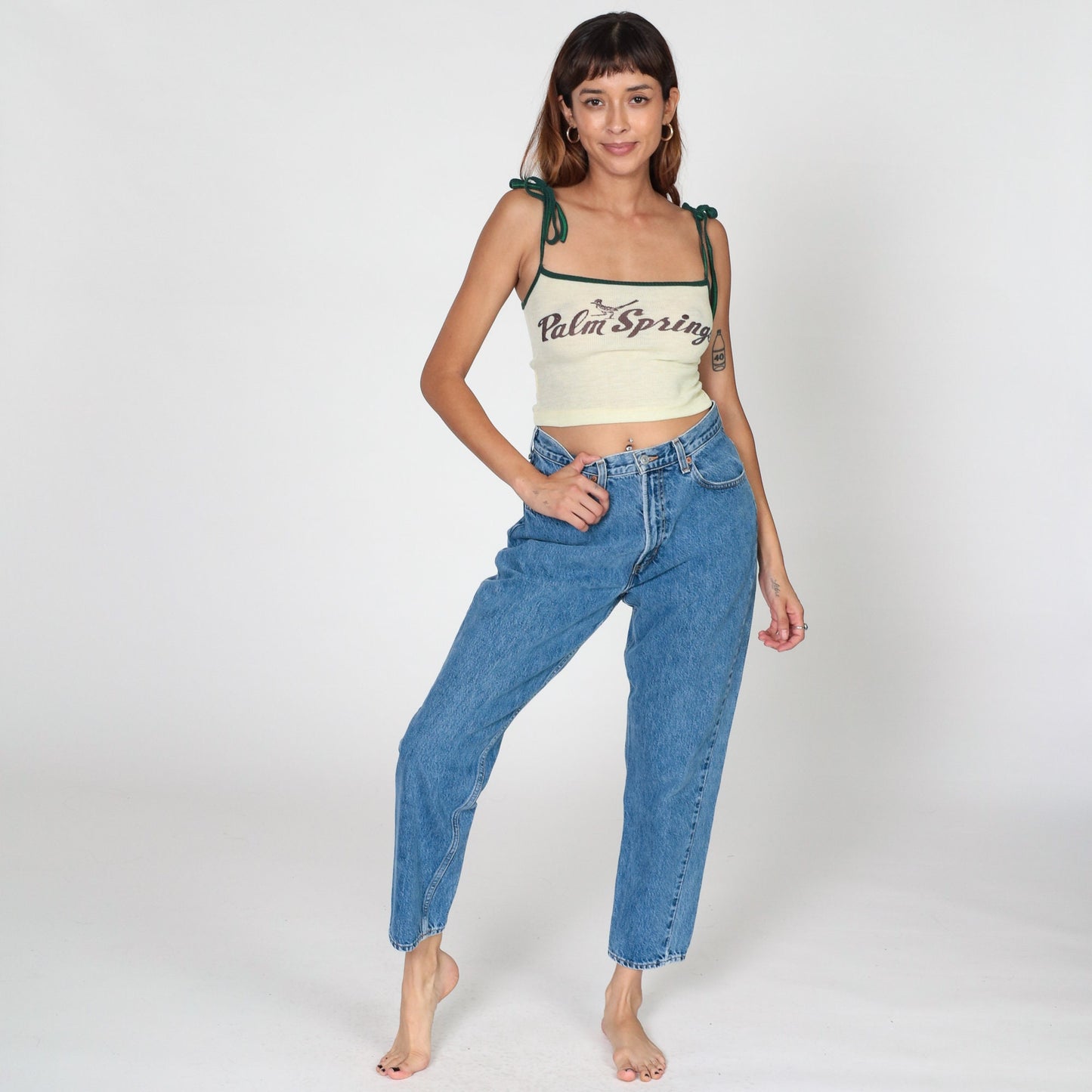 00s Gap High Waisted Mom Jeans Blue Denim Straight Leg Medium M