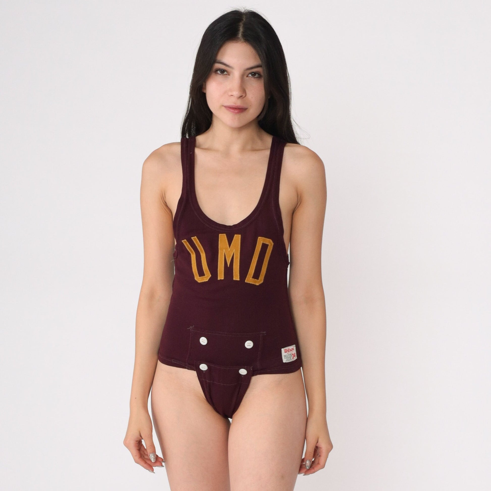 60s Wilson UMD Wrestling Singlet University of Minnesota Duluth Small