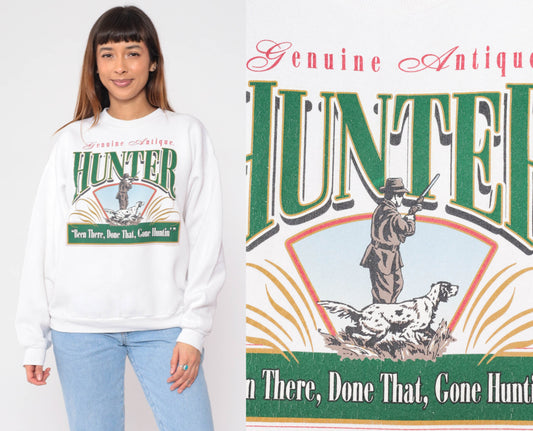 90s Hunting Sweatshirt Genuine Antique Hunter Been There Done That Pullover Extra Large