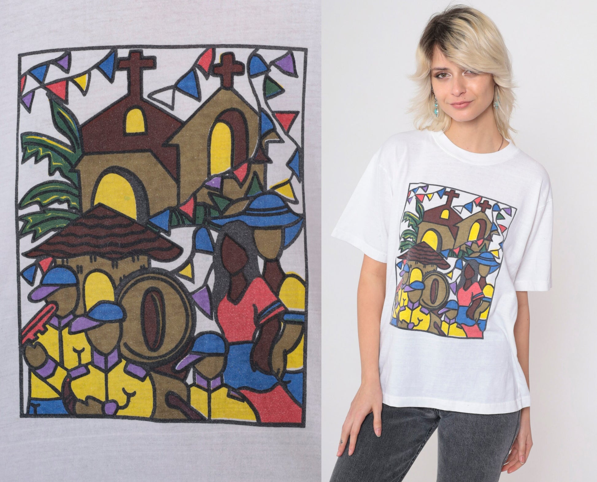 00s Iglesia Filipina Independiente Hermana Mayor Graphic Tee Large L