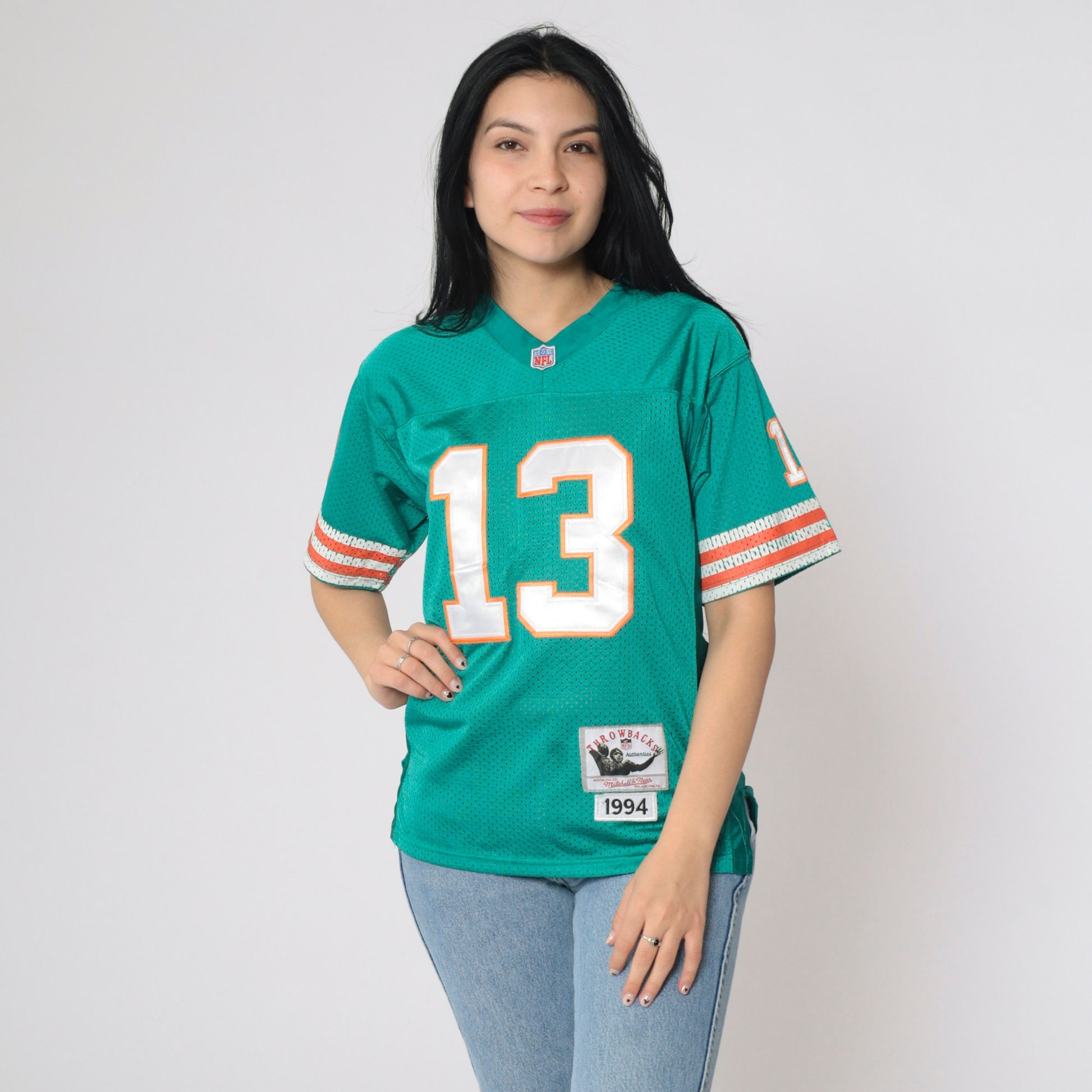 Mitchell & Ness Dan Marino #13 Miami Dolphins 1994 Jersey Green Kids Large