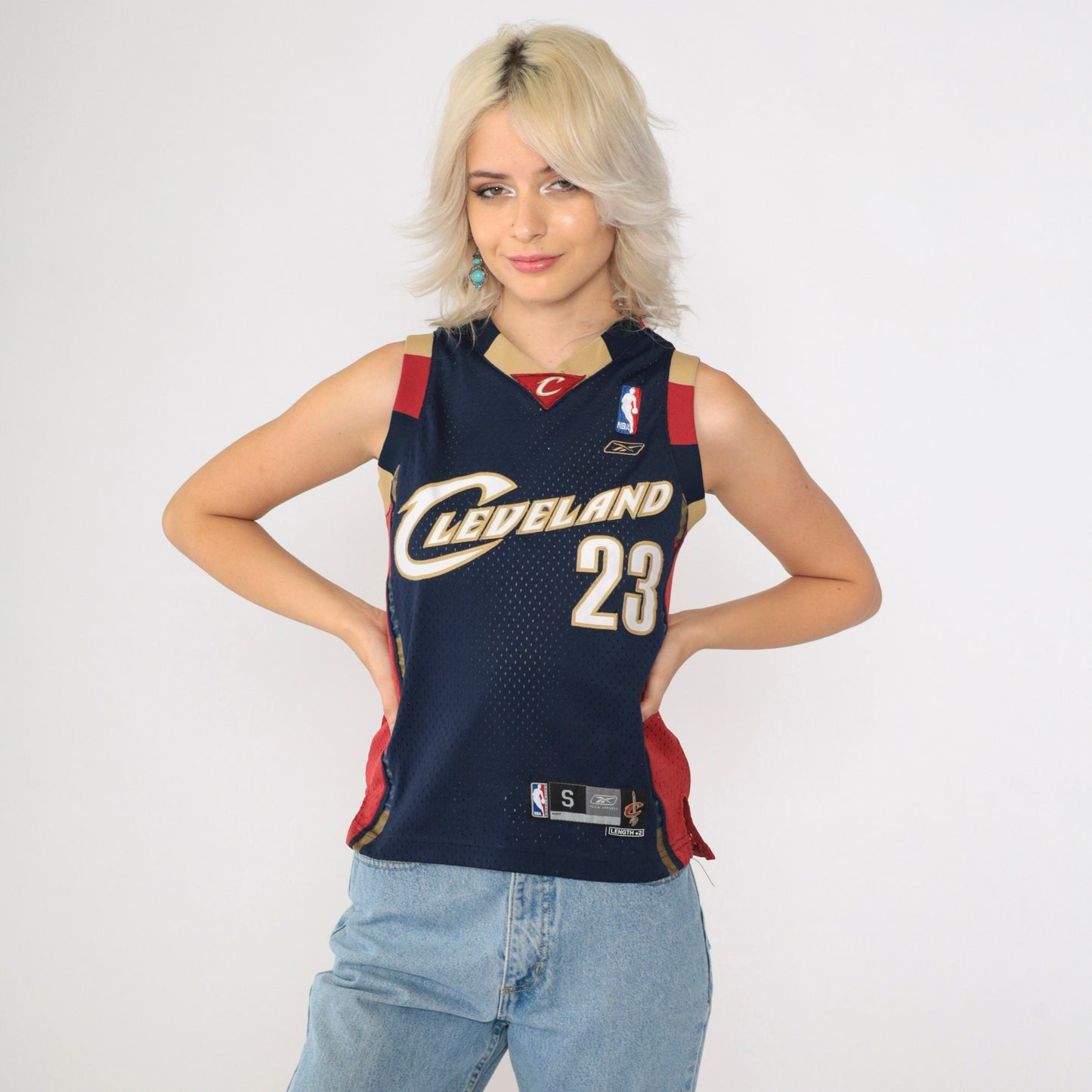 LeBron James Cleveland Cavaliers #23 Reebok NBA Jersey Navy Small