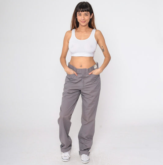 70s Mesquite By Niver Grey Ranger Pants High Rise Straight Leg Small