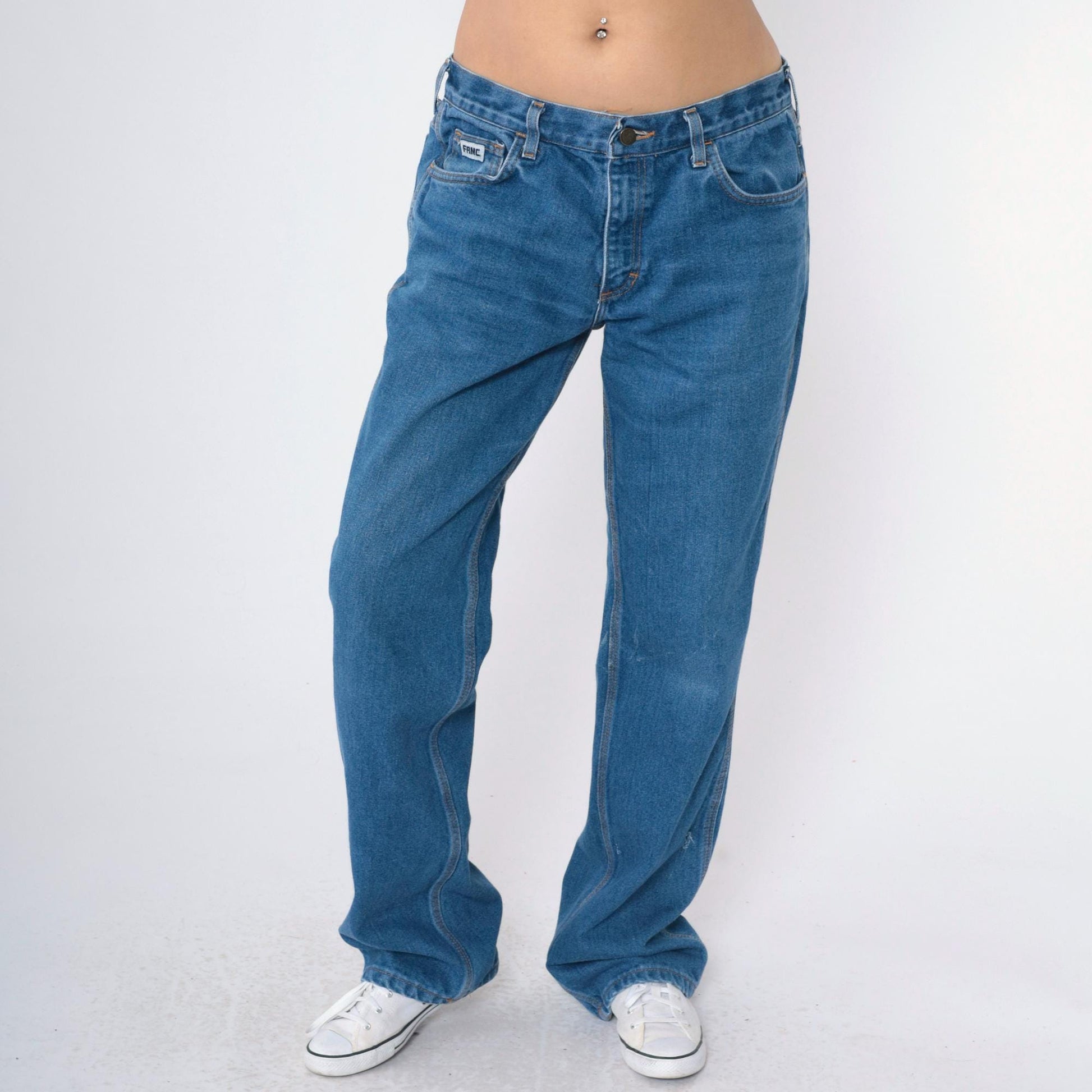 00s Tyndale Flame Resistant Work Jeans Blue Denim Straight Leg Medium