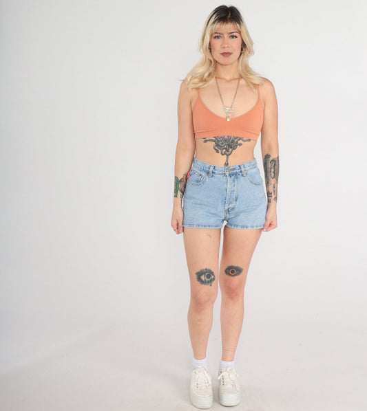 90s Bongo High Rise Denim Shorts Blue Small S