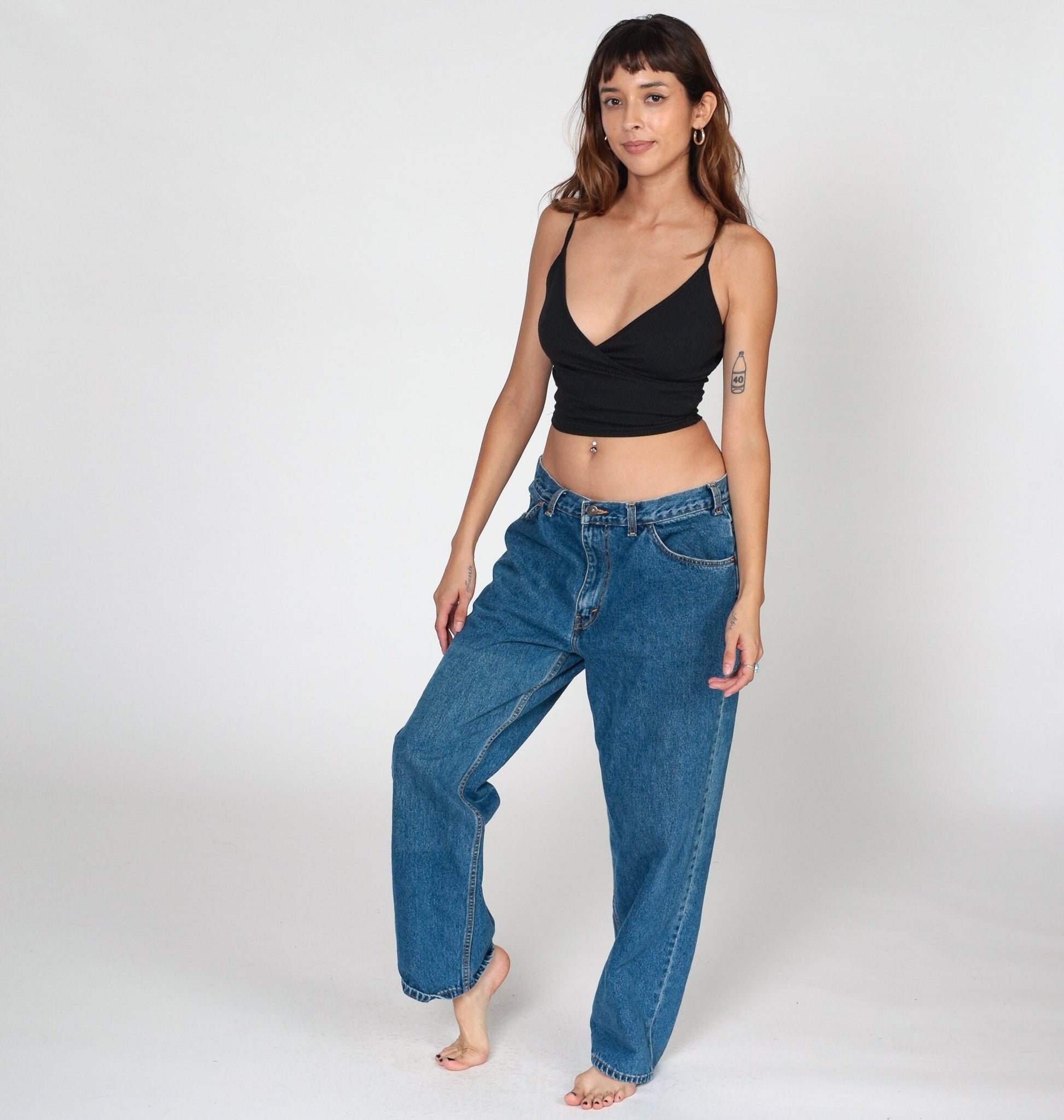 Levi's Y2K High-Waist Straight Leg Jeans Blue Denim 36x30