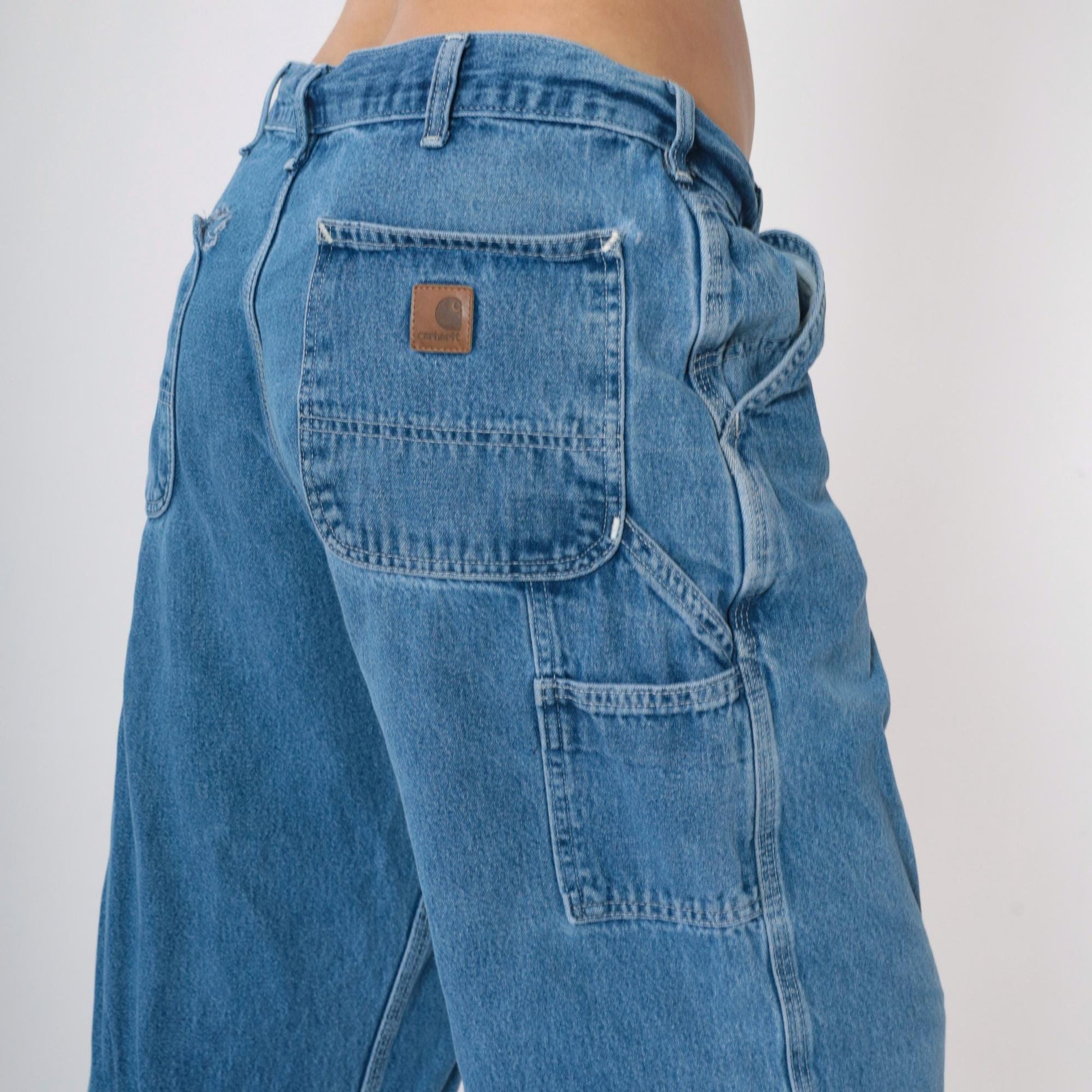 Y2K Carhartt Jeans Men's 36x30 High Waisted Straight Leg Cargo Denim