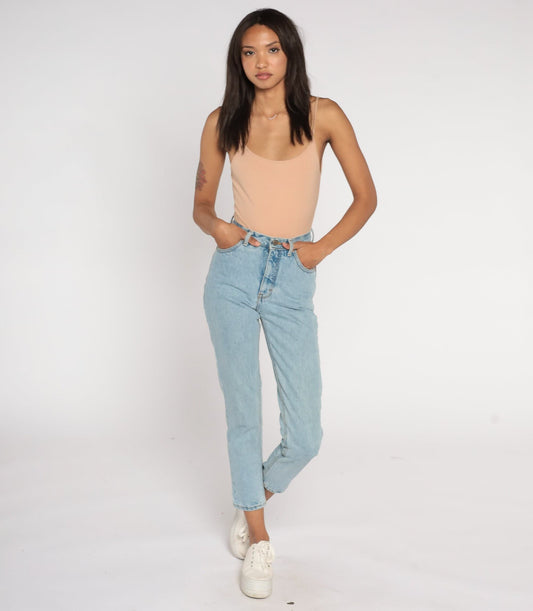 90s Calvin Klein High-Waisted Skinny Jeans Blue Denim Size 2