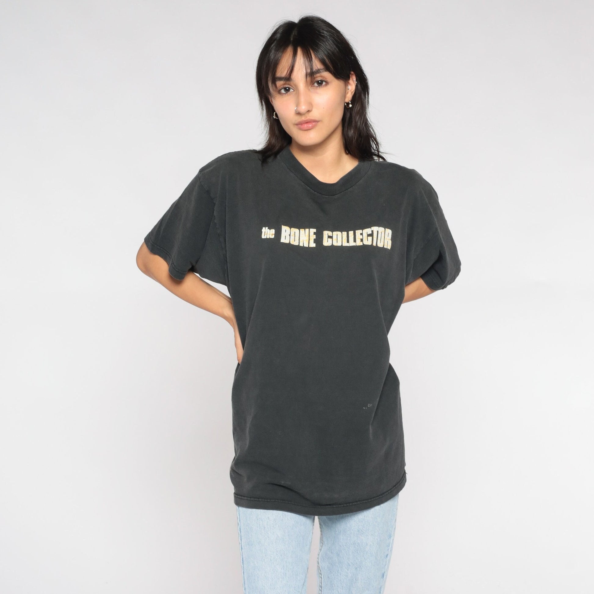The Bone Collector 00s Movie Graphic Tee Black Cotton Extra Large XXL