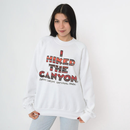 90s Grand Canyon National Park Sweatshirt I Hiked The Canyon Graphic Crewneck Extra Large