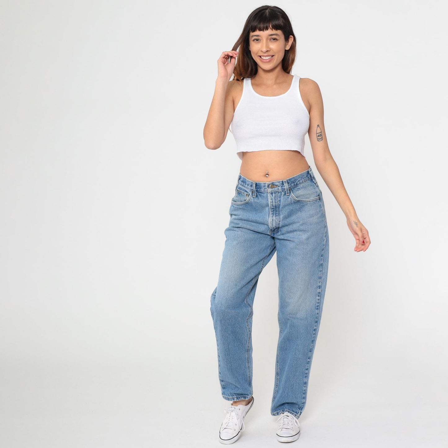 Y2K Carhartt High Rise Straight Leg Jeans Blue Denim 33x34