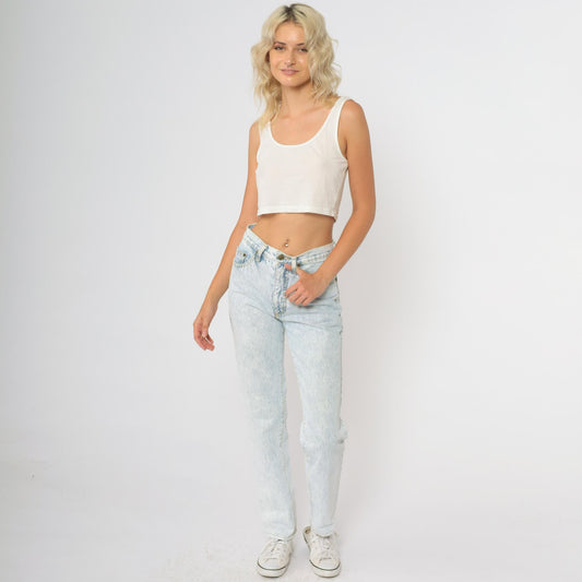 90s Guess Georges Marciano Acid Wash High Waisted Straight Leg Jeans XS