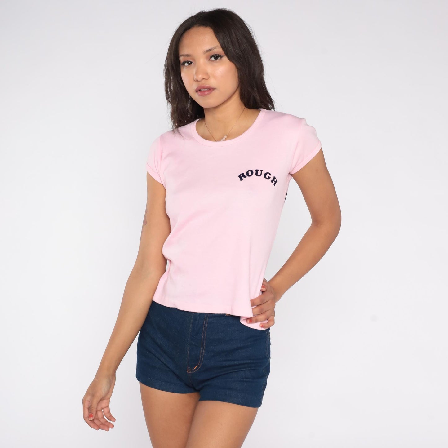 80s Pink Graphic Tee Ken's Liquor Store Stedman Cotton Medium