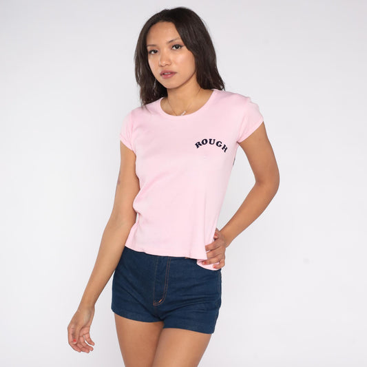 80s Pink Graphic Tee Ken's Liquor Store Stedman Cotton Medium