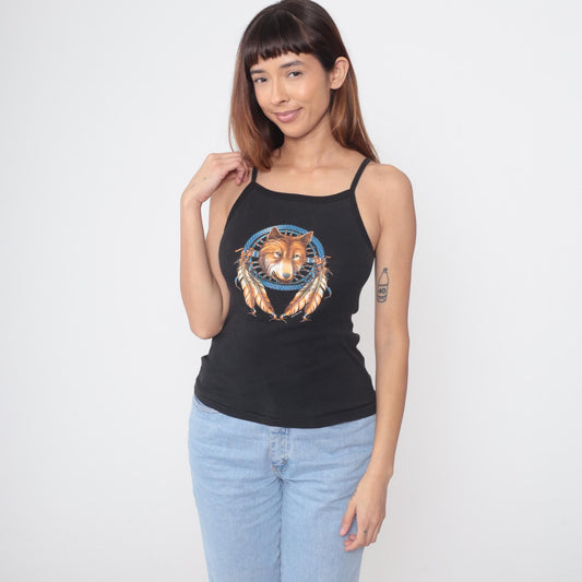 2004 Wolf Dreamcatcher Tank South 17 Graphic Cotton Extra Large XL