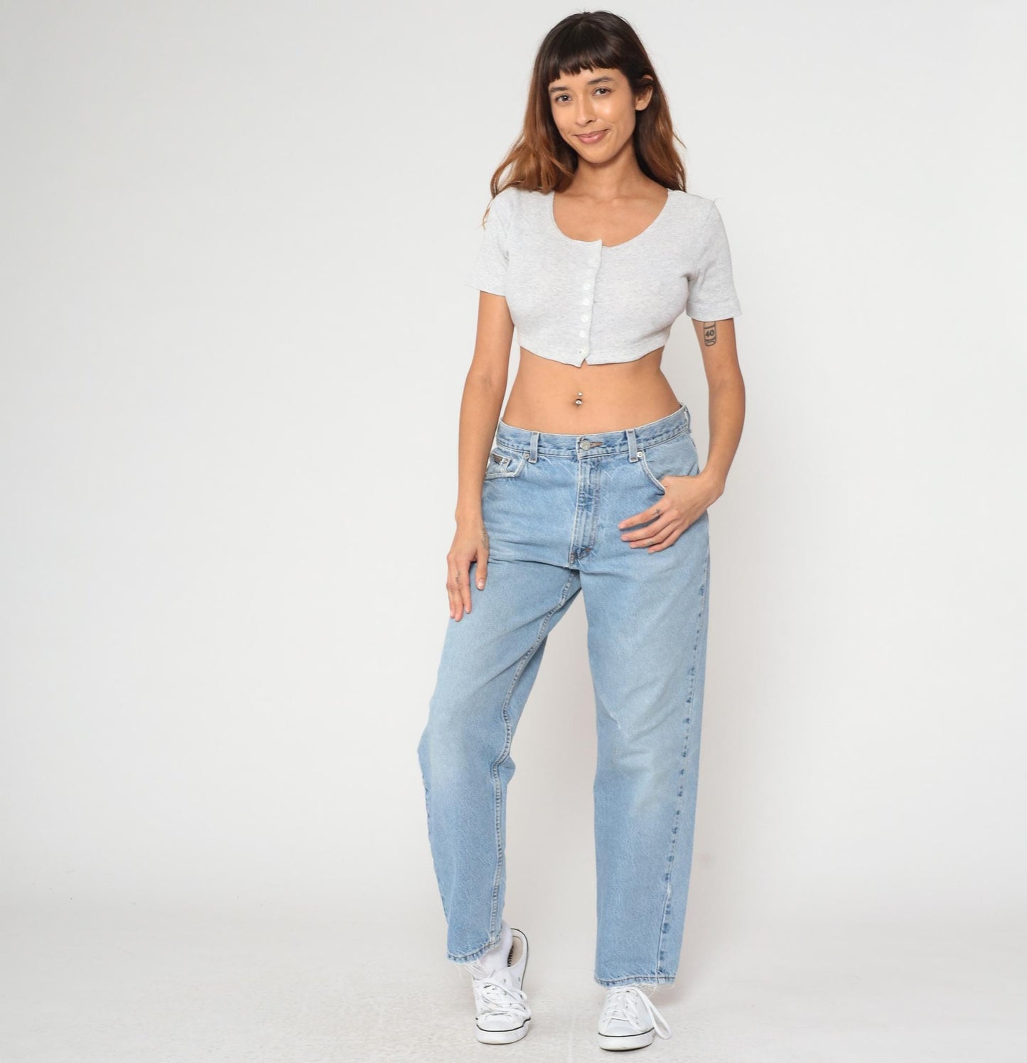 Calvin Klein Y2K Light Wash Straight Leg Denim Jeans 32x30