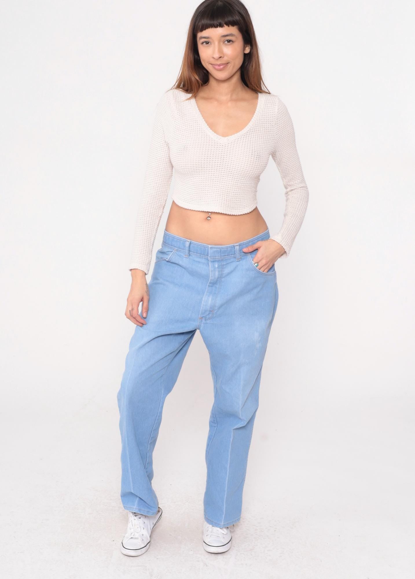 90s Wrangler Light Wash Straight Leg Jeans Cotton Denim 38x29