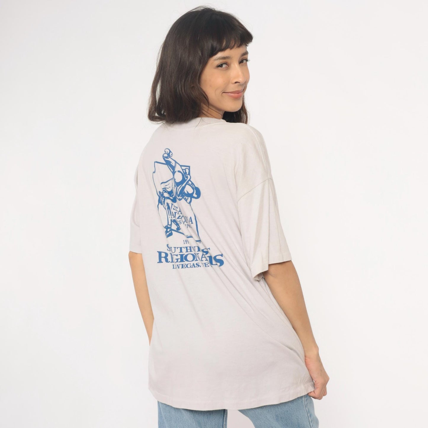 90s Arizona Wrestling Tournament Graphic Tee 1992 Southwest Regionals White XXL