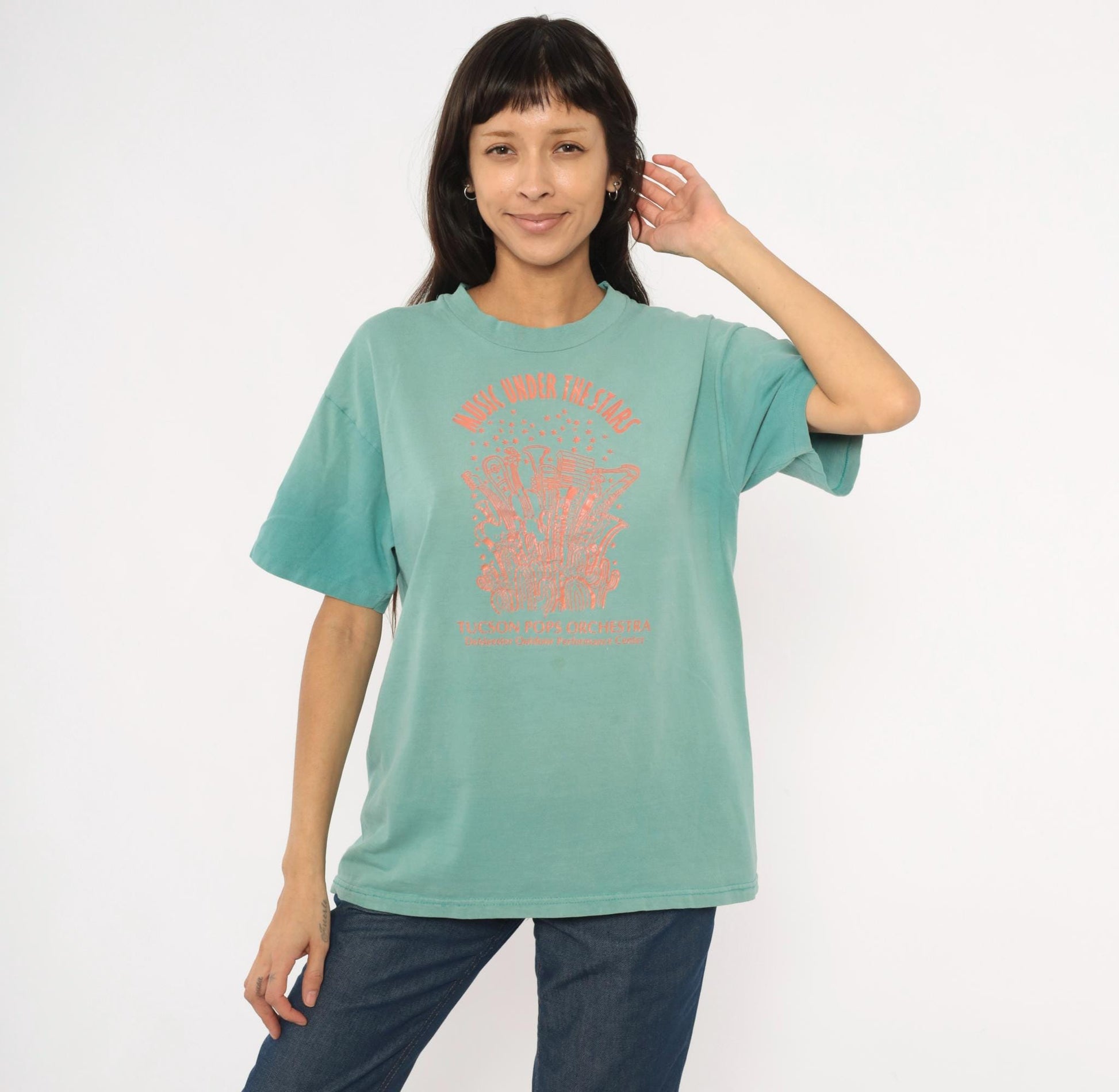 90s Tucson Pops Orchestra Music Under The Stars Concert Tee Large
