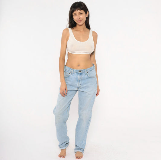 Y2K Carhartt Light Wash Straight Leg Jeans Cotton Denim 34x36
