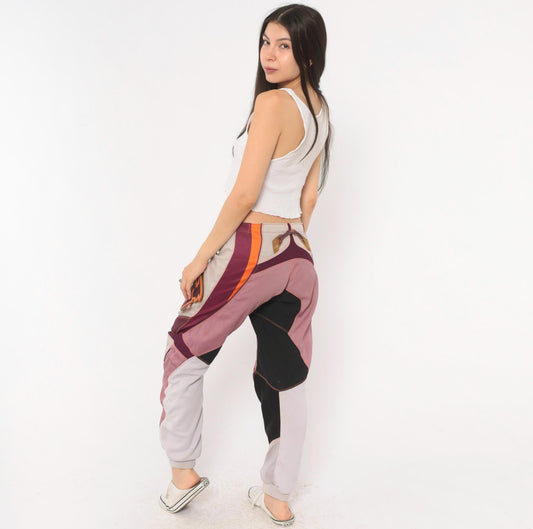 Thor Motocross Pants 2000s Purple Orange Pink Color Block Racing Moto Small