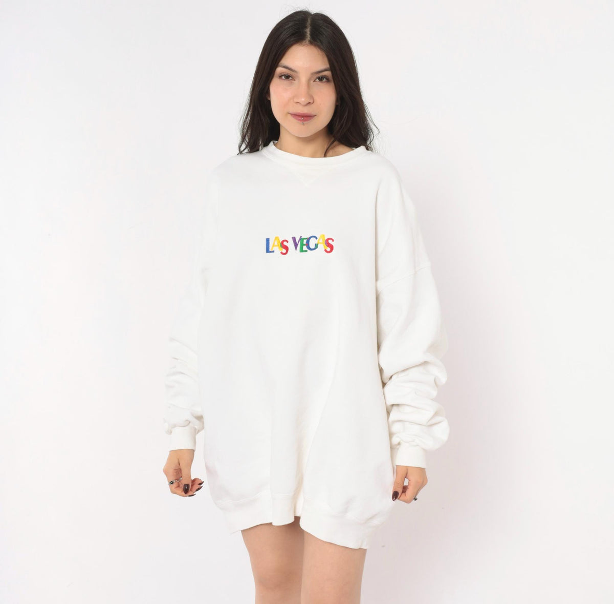 90s Las Vegas Sope Creek Sweatshirt Multicolor Embroidered Crewneck Plus Size XXL