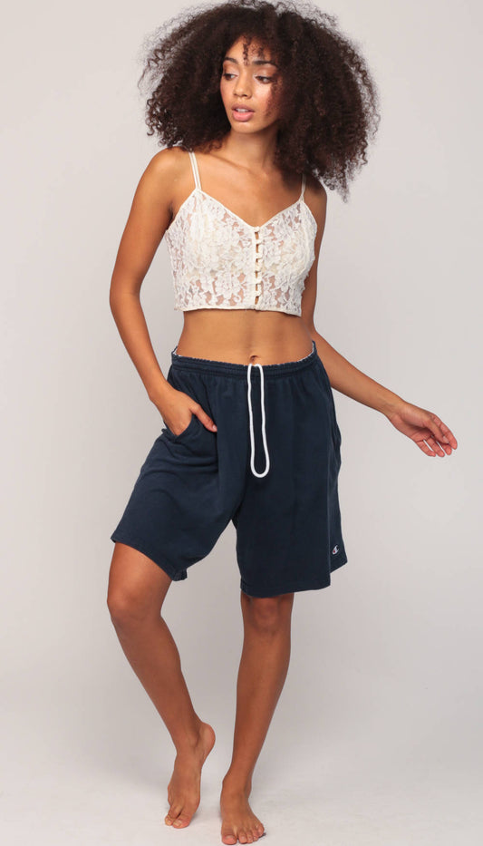 90s Champion Basketball Shorts Dark Blue Unisex Large
