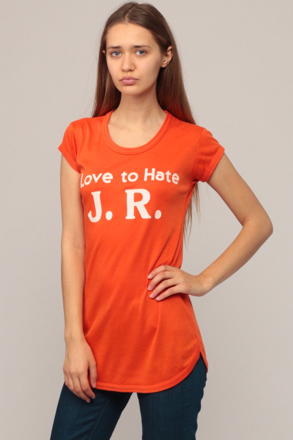 80s Dallas TV Show Graphic T-Shirt I Love to Hate JR Small Medium