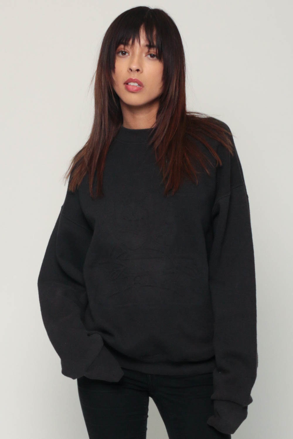 90s Looney Tunes Tasmanian Devil Taz Graphic Sweatshirt Black Extra Large