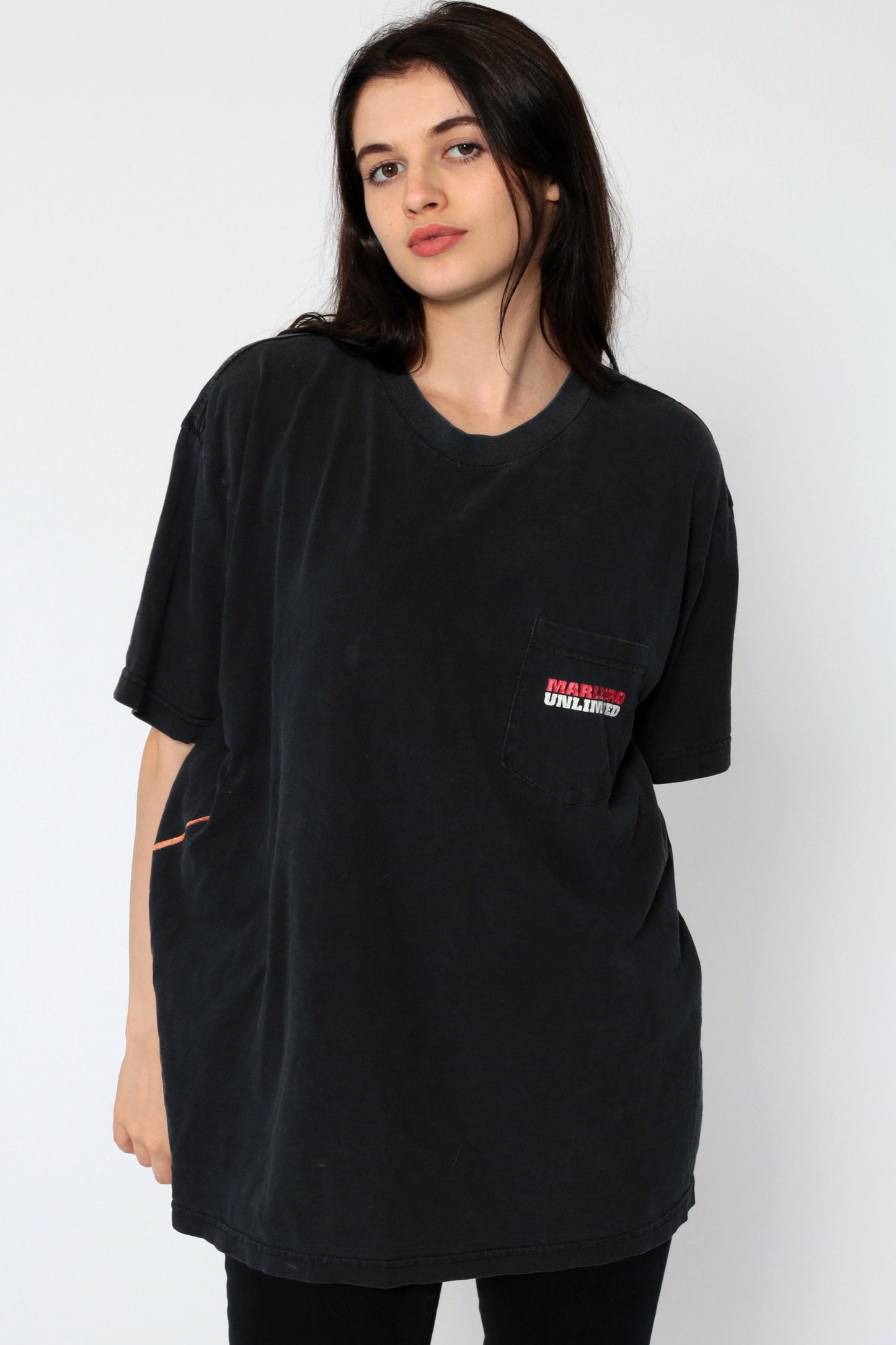 90s Marlboro Lizard Graphic T-Shirt Black Cotton Unisex Extra Large