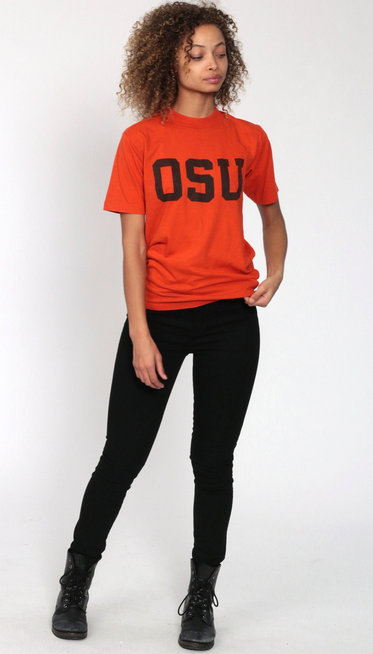 90s Oklahoma State University OSU Cowboys Orange Graphic Tee Extra Small XS