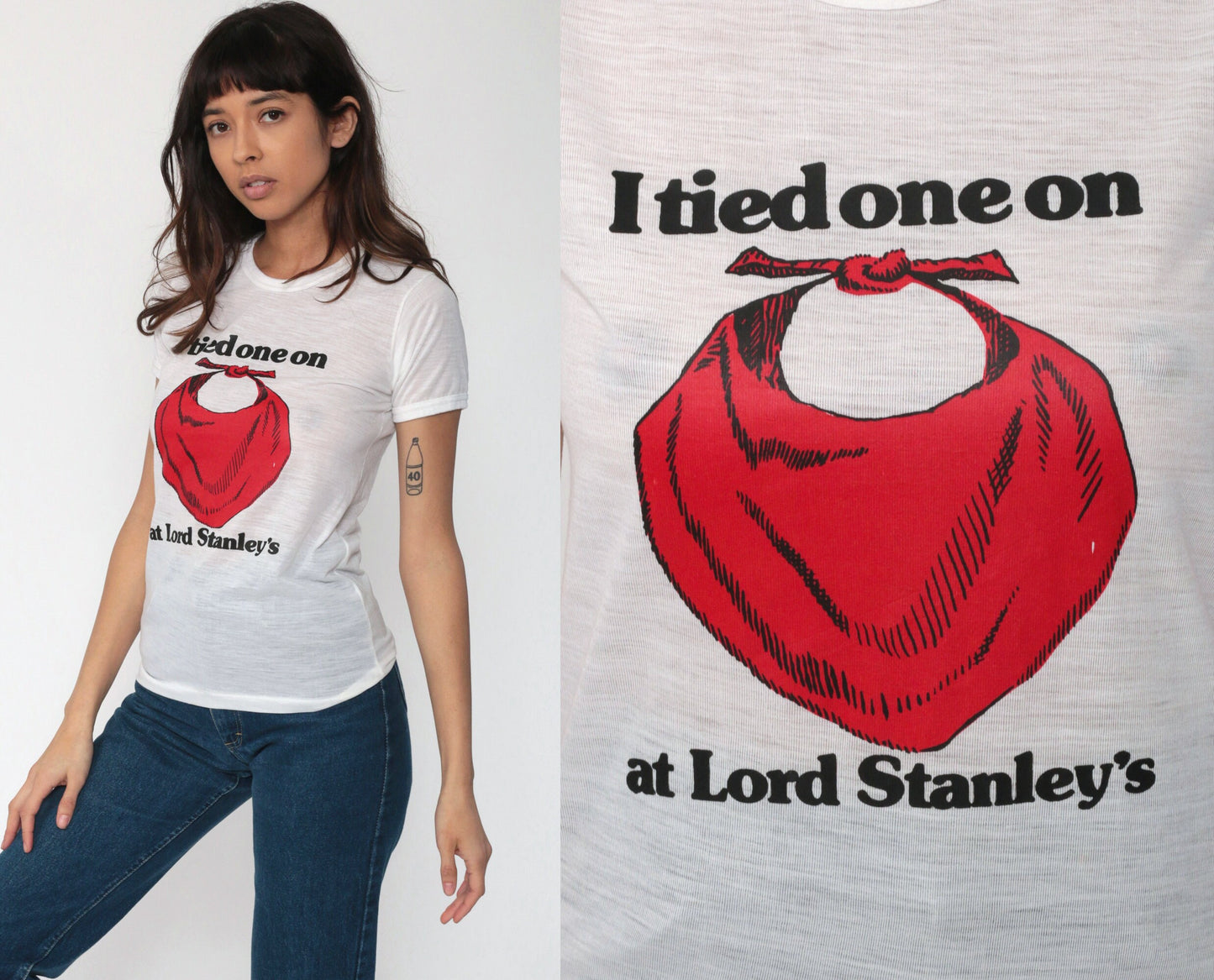 80s Lord Stanley's Restaurant Single Stitch Graphic Tee Small