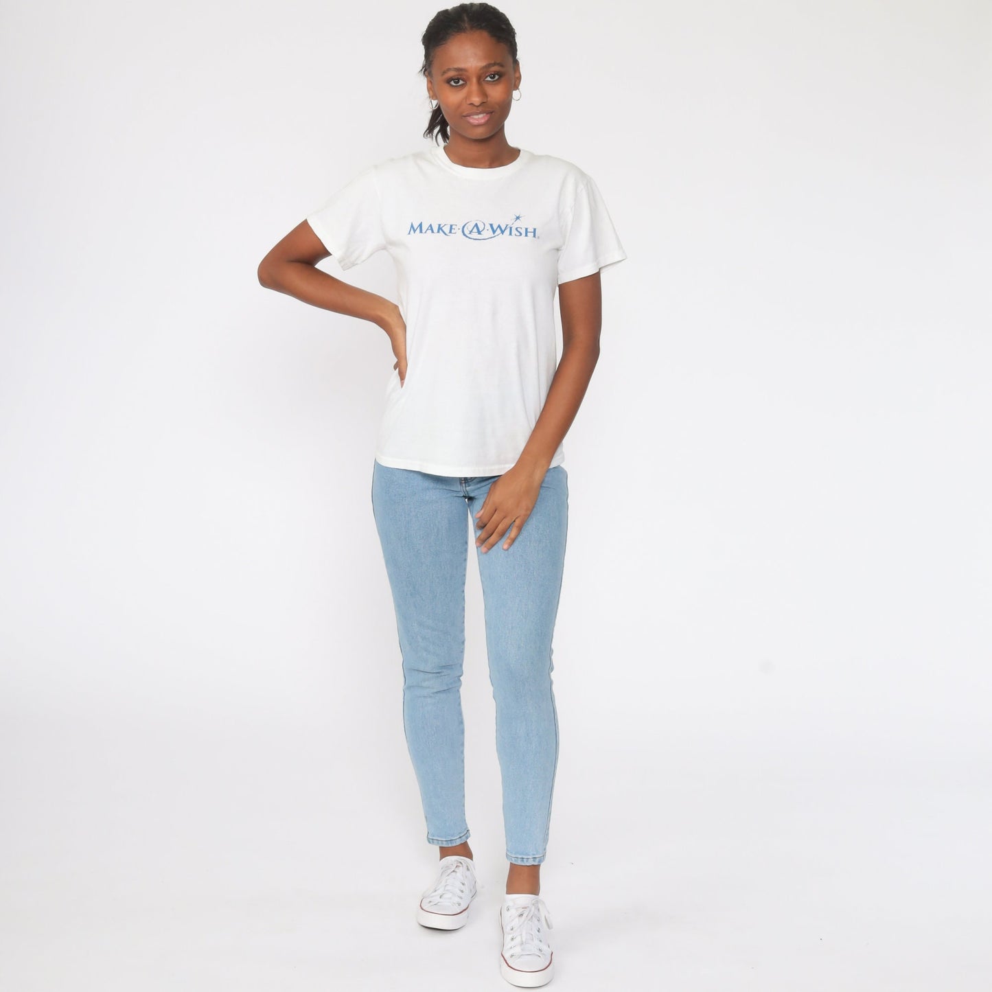 90s Make A Wish Foundation Graphic Tee Cotton Small