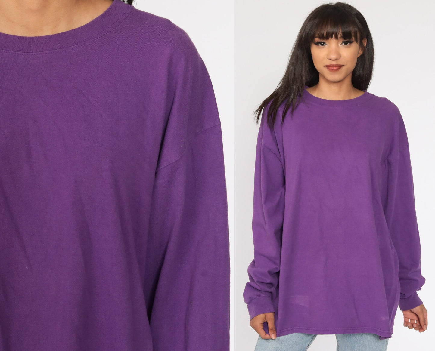 90s Champion Purple T-Shirt Cotton Athletic Tee Extra Large XL