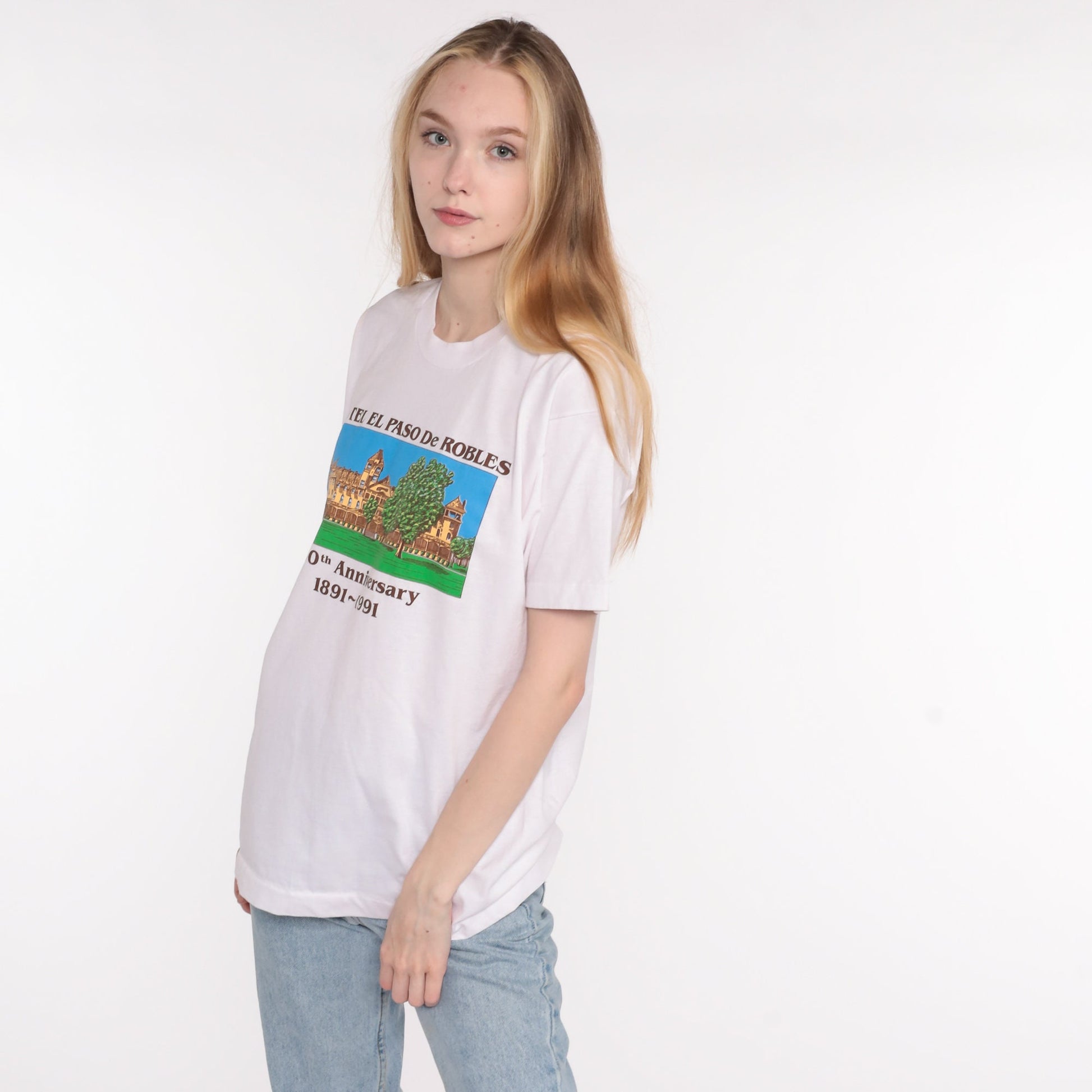 90s Hotel El Paso De Robles California Graphic T-Shirt Single Stitch Medium