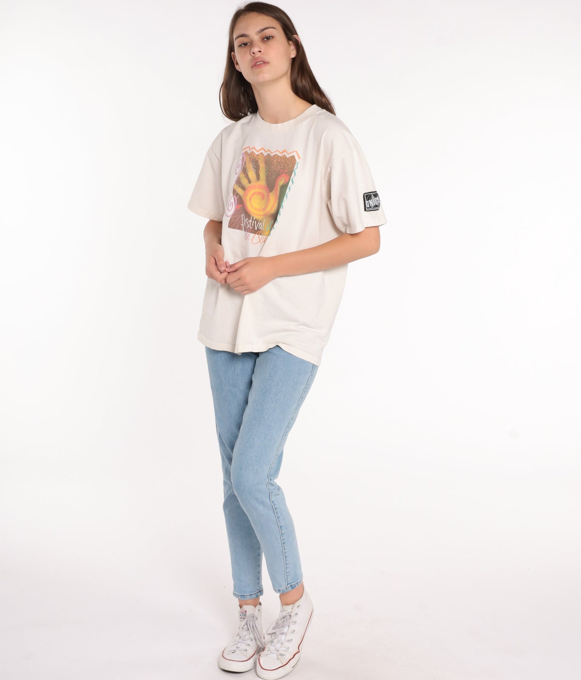 90s Festival d'été de Québec Music Concert Graphic T-Shirt Cotton Large