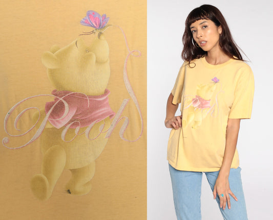 90s Winnie the Pooh Disney Graphic T-Shirt Cotton Tee Medium