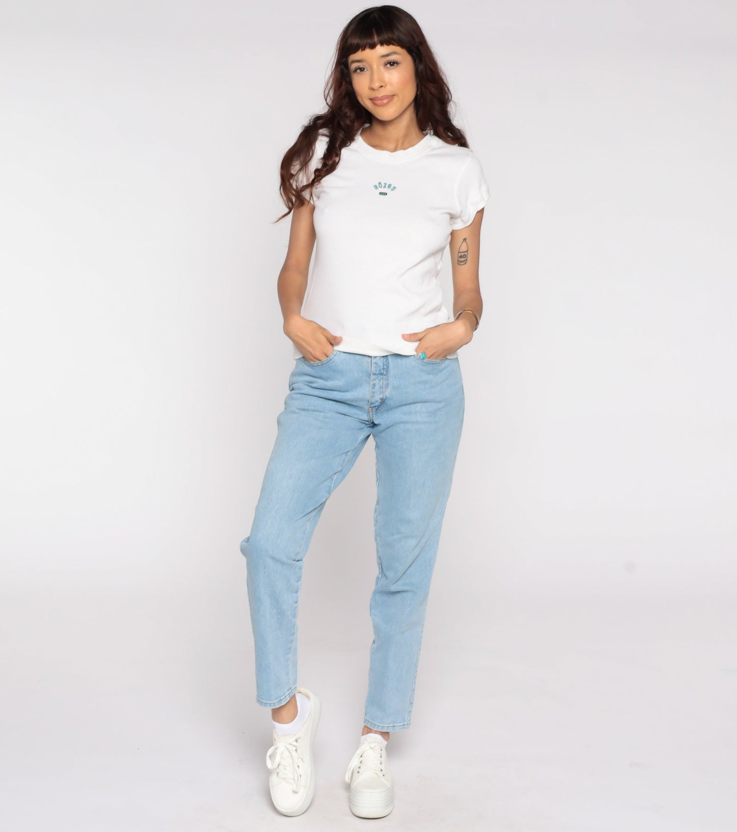 90s Malibu California Zip Code 90265 Graphic Baby Tee Small