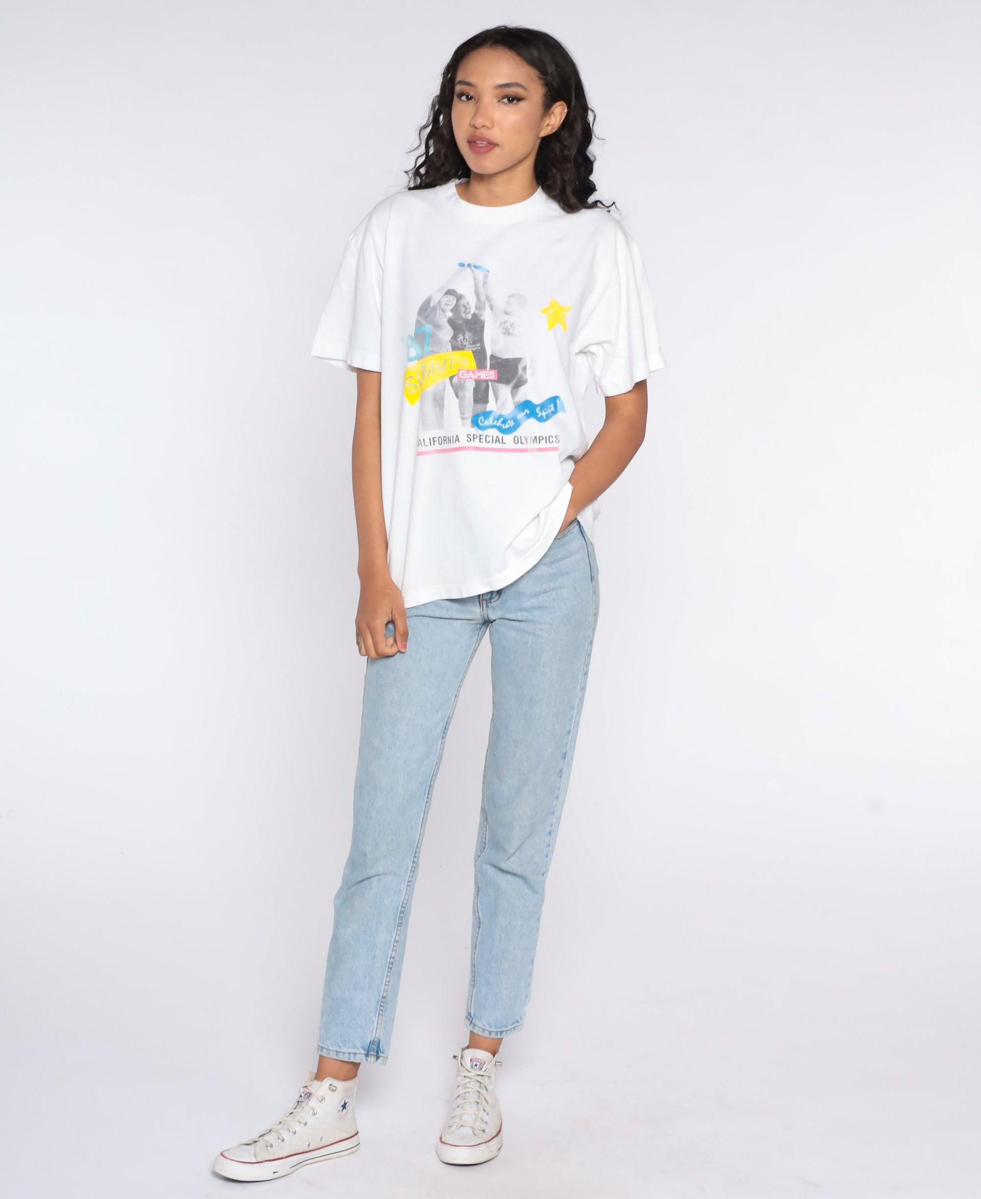 1987 California Special Olympics Summer Games Graphic T-Shirt Large